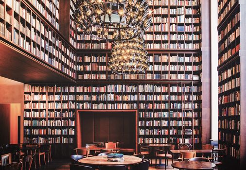 Hotel library in Zurich